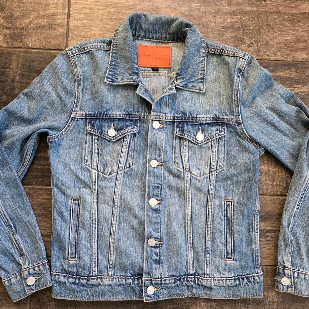 Lucky Brand Light Blue Denim Jean Jacket Medium